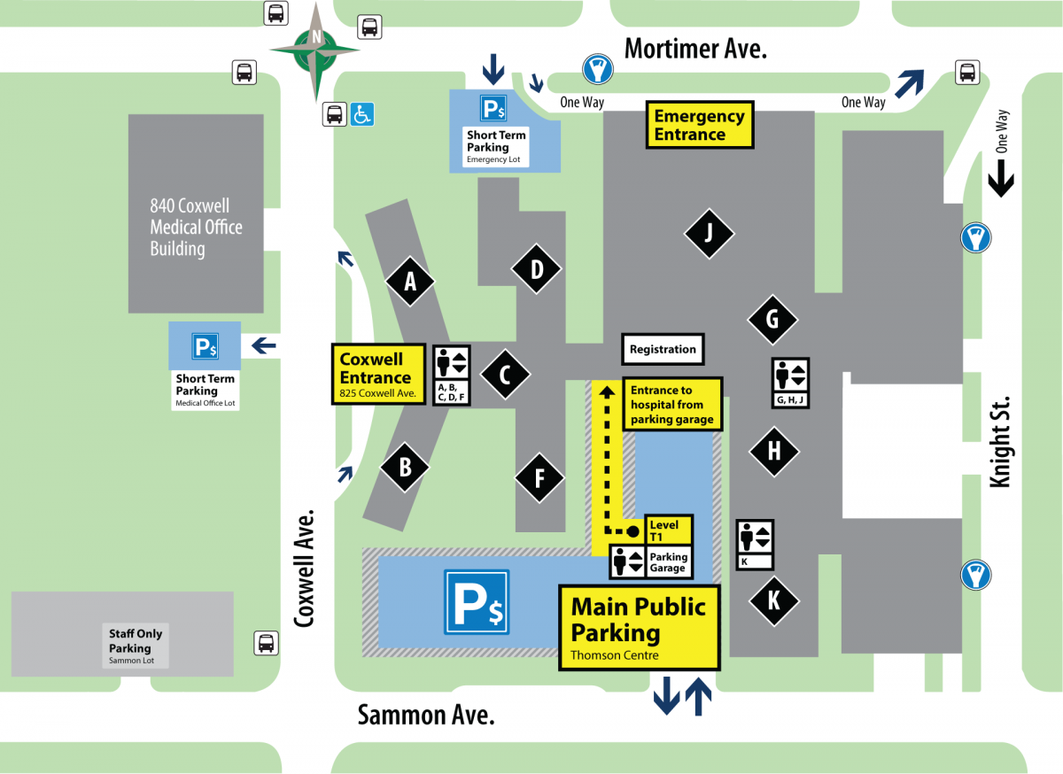 Hospital Campus Map Effective November 1, 2022 Michael Garron